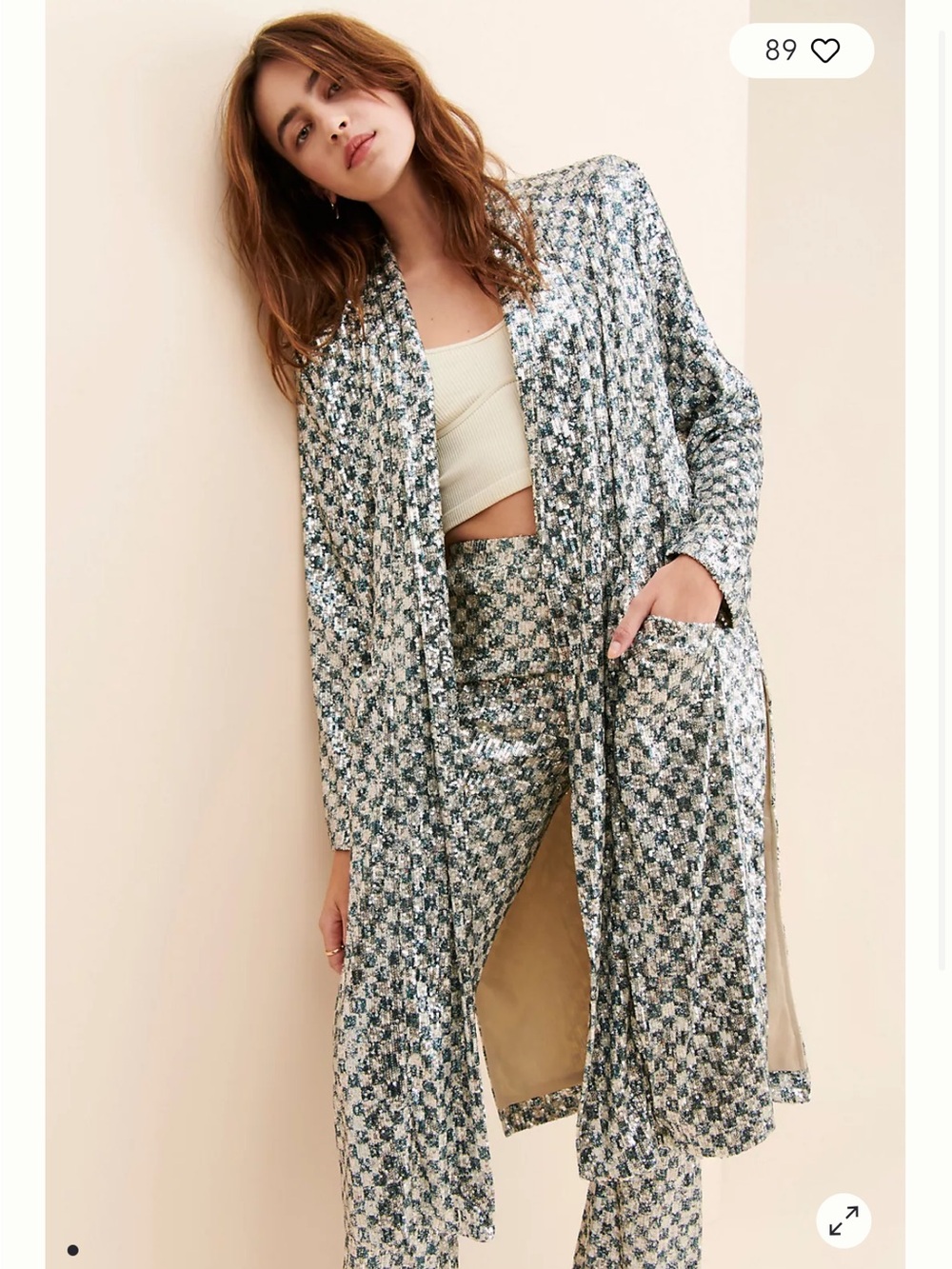 Steve Madden Sequin Duster medium